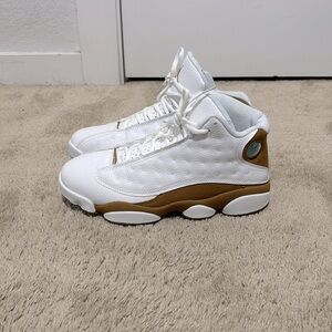 Jordan Retro 13 white and brown size 9 .5 men New